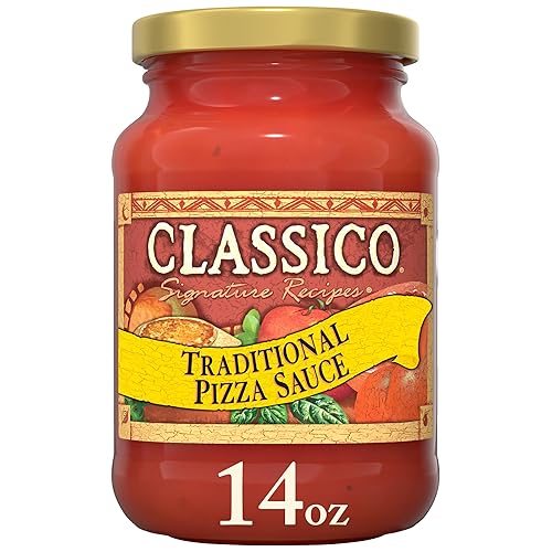 Classico Signature Recipes Traditional Pizza Sauce, 14 oz Jar