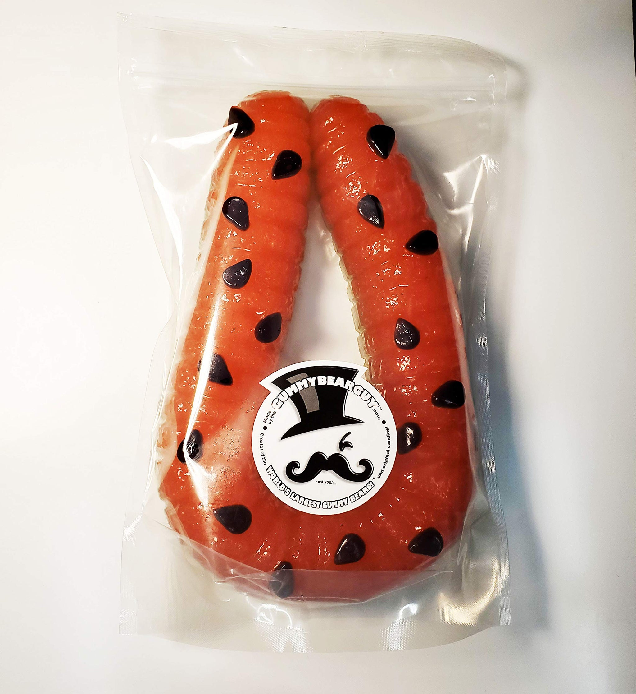 The Gummy Bear Guy (TM) | World's Largest Gummy (TM) Watermelon Worm - Approximately 3lbs.