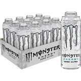Monster Energy 24 ounce cans with Resealable Lids (Zero Ultra, 12 Cans)