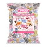 Scripture Candy Assorted Cream Flavored Hard Candy - 180 Individually Wrapped Christian Candies with Bible Verses - Faith-Based Sweets for Church