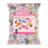 Scripture Candy Assorted Cream Flavored Hard Candy - 180 Individually Wrapped Christian Candies with Bible Verses - Faith-Based Sweets for Church