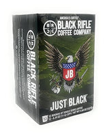 Black Rifle Coffee Company Just Black Single Serve Pods Medium Roast - 12 count - Roasted in the USA