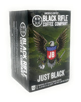 Black Rifle Coffee Company Just Black Single Serve Pods Medium Roast - 12 count - Roasted in the USA