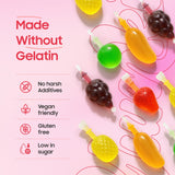 Fruit Jelly Candy 2 lbs | Mixed Fruit Jelly - Mango, Strawberry, Apple, Pineapple, and Grape | Popping Squeeze Jellies | Viral Candy from Tiktok |