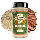 Big Poppa’s Cash Cow Beef Rub - Championship BBQ Seasoning for Brisket, Burgers & Ribeye - Balanced Beefy Flavor with Smoked Sea Salt & Natural Beef