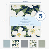 ELYN Swedish Dishcloths, Reusable & Washable Sponge Cloths, Absorbent Cleaning Paper Towels for Kitchen, Dishes, Counters and More, 5 Pack, Assorted