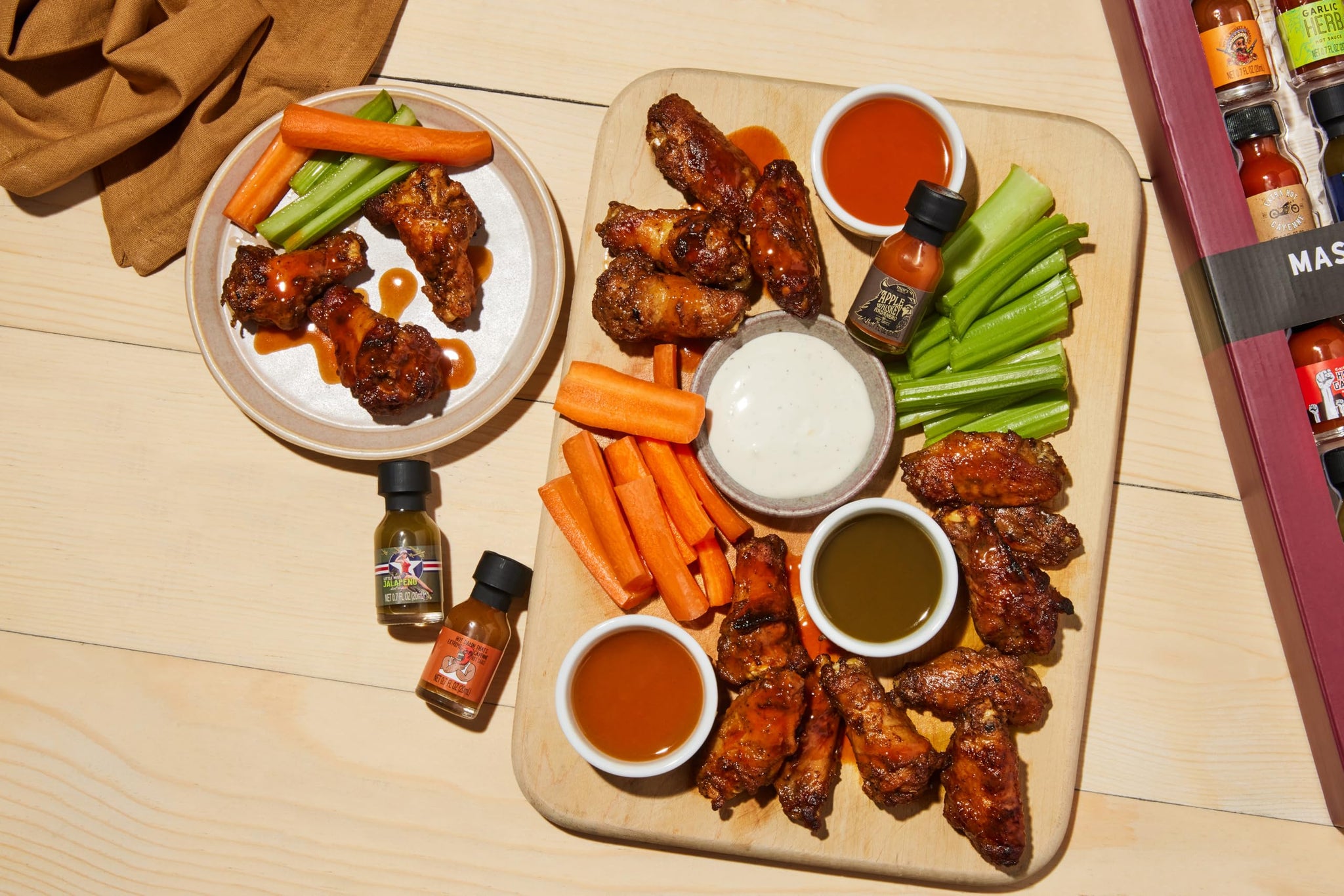 Thoughtfully Gourmet, Master Hot Sauce Collection Sampler Set, Flavors Include Garlic Herb, and More, Hot Sauce Gift, Set of 30