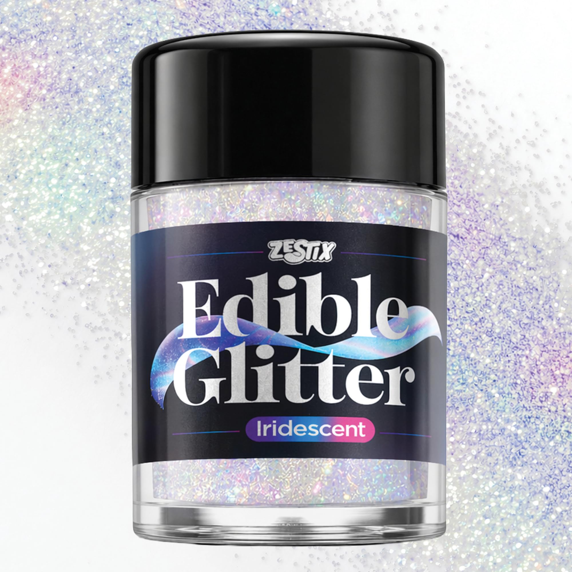 Iridescent Edible Glitter 5g, Food Grade Luster Dust for Drinks, Cocktails & Baking, Edible Shimmer Powder for Cakes, Cupcakes & Decorative Desserts