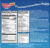 Kedem Kids, Crunchee! Dairy Chocolate Flavored Cereal Bars, "2 Pack" (Total 12 Bars) Individually Wrapped, Good Source of Calcium