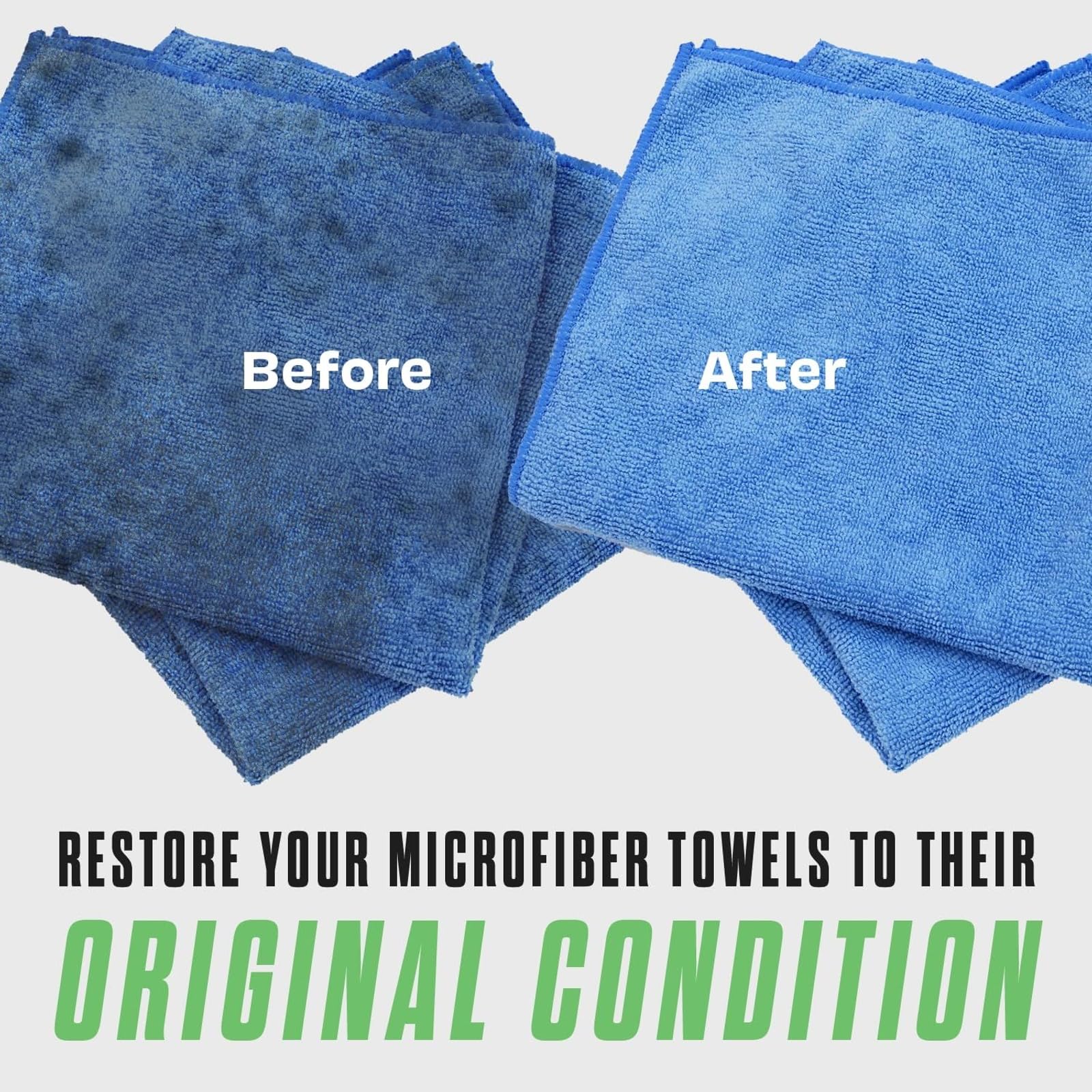 Maplefield Concentrated Microfiber Detergent - Deep Cleaning Power & Cleaning Liquid for Microfiber Cloths - Refreshing Lemon & Towel Laundry