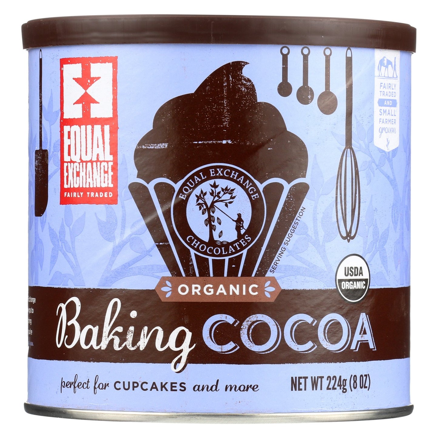 Equal Exchange Baking Cocoa Organic 8 Ounces (Case of 6)