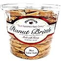 brittle-brittle Peanut Brittle Candy, Handmade Old Fashioned Peanut Brittle Made with Honey, All Natural, Gluten Free, Perfect Snack or Gift, 38 oz