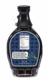 Green Jay Gourmet Blueberry Syrup - 3 Ingredient Premium Breakfast Syrup with Fresh Blueberries, Cane Sugar & Lemon Juice - All-Natural, Non-GMO