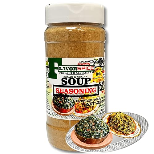 African Soup Seasoning, Crafted with 100% Natural Herbs and Spices with No Artificial or preservatives, No Salt, No Sugar, No MSG, Gluten, Great