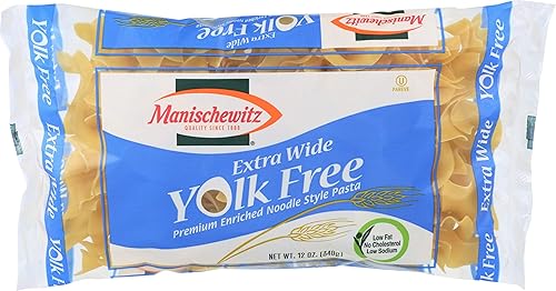 Manischewitz Extra Wide Yolk Free Noodles, 12 OZ