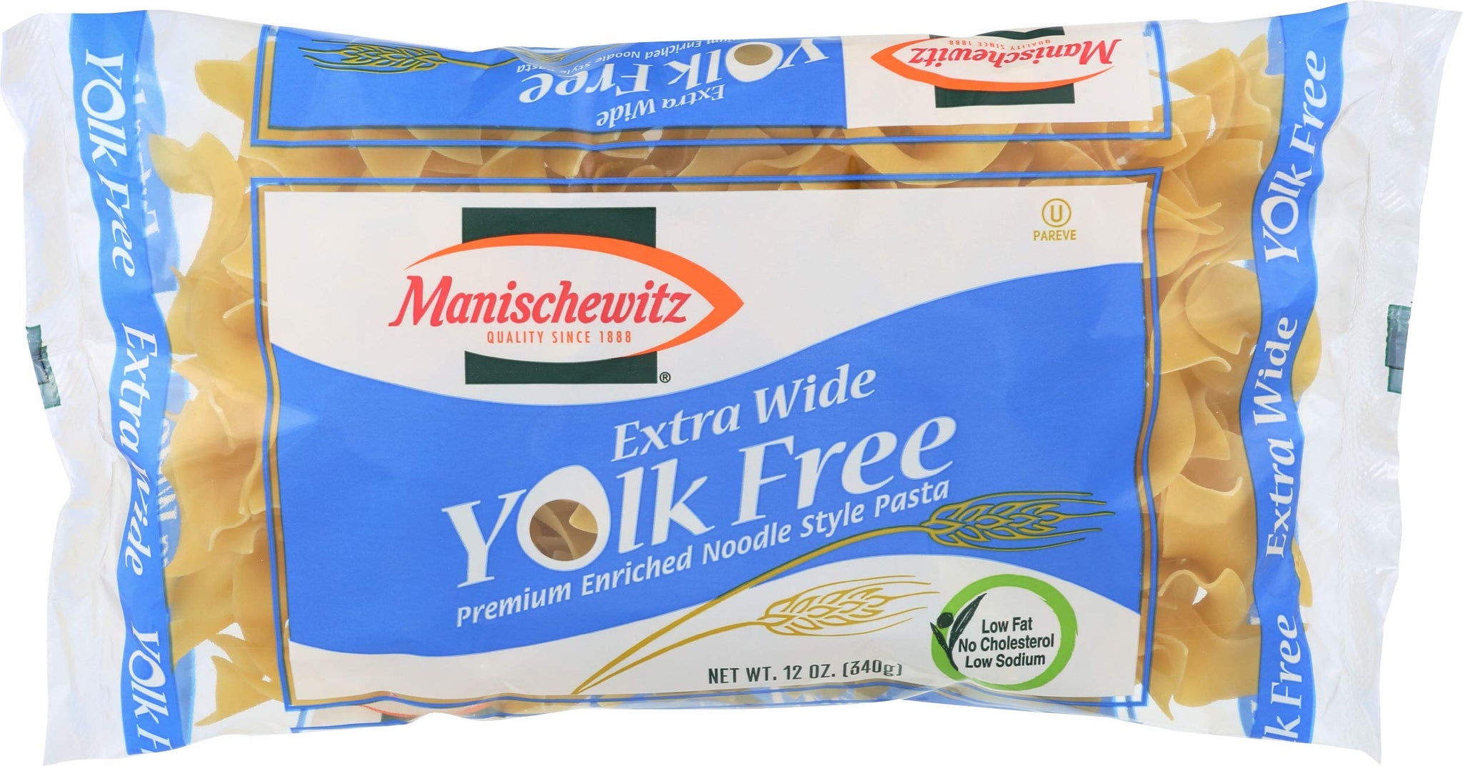 Manischewitz Extra Wide Yolk Free Noodles, 12 OZ