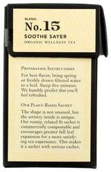 STEVEN SMITH TEAMAKER Smith Teamaker Organic Soothe Sayer No. 15 (Caffeine-free Organic Wellness Tea), 1.05 Oz, 15Count