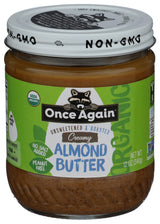 Once Again Organic Smooth Almond Butter, 12 OZ