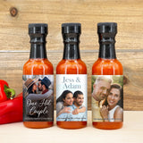 Hot Sauce Wedding Favors, Hot Sauce Labels, Hot Sauce Favor, Custom Hot Sauce, Custom Hot Sauce Bottle - 1.7oz (Set of 12)