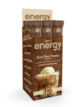 Perk Energy Drink Mix (Root Beer Freeze) 10 Stick Packs - Caffeinated Healthy Coffee Alternative with Protein, 100mg of Caffeine, Gluten-Free