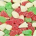 Christmas Shaped Candy - Festive Bells, Santa, Snowmen, and Trees - Jelly Christmas Gummies - Cherry, Lime, and Butterscotch Flavored Holiday Jellies