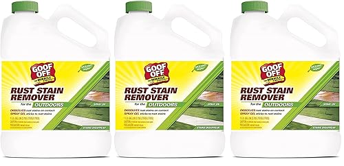 RustAid GSX00101 Goof, 1 Gallon GAL Rust Stain Remover (Three Pack)