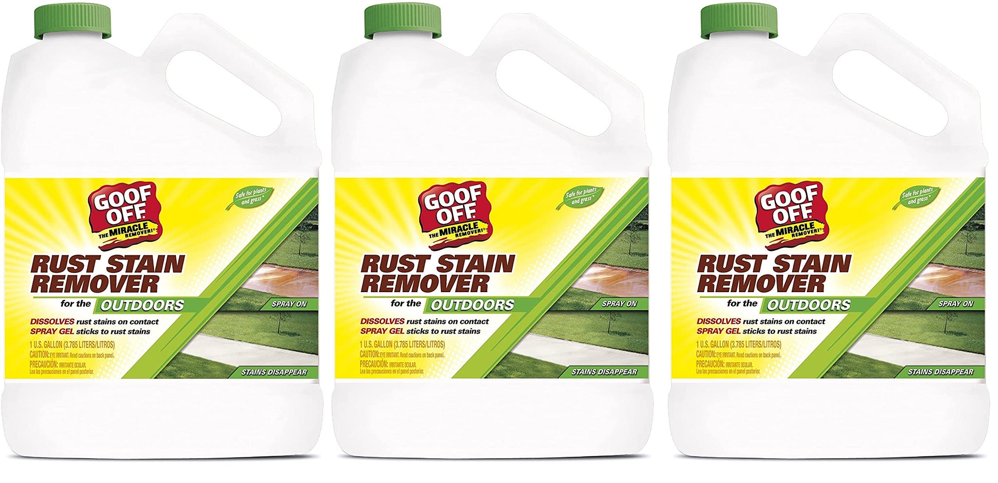 RustAid GSX00101 Goof, 1 Gallon GAL Rust Stain Remover (Three Pack)