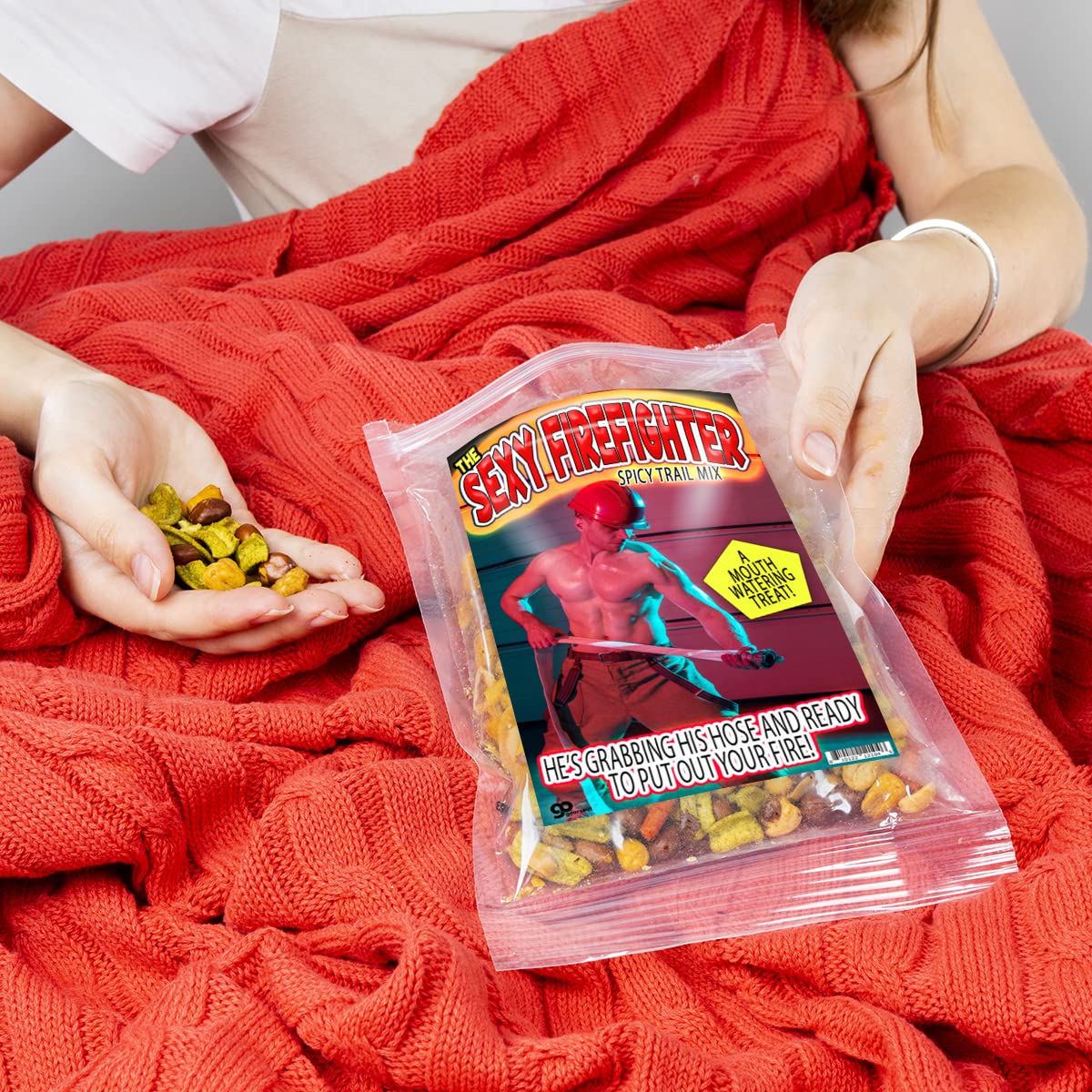 Sexy Firefighter Trail Mix - Firefighter Gifts for Men - Women Firefighter Themed Gift Ideas - Firemen Gifts Adult Men - Gifts for Fireman - Stocking