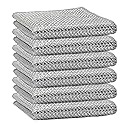Giubog 6 Pcs New Upgrade 3-Layer Metal Dish Cloth,Non Scratch Wire Dishcloth,Steel Wool Scrubber,Kitchen Cleaning DishRags,Sinks,Dishes,Stove Top.