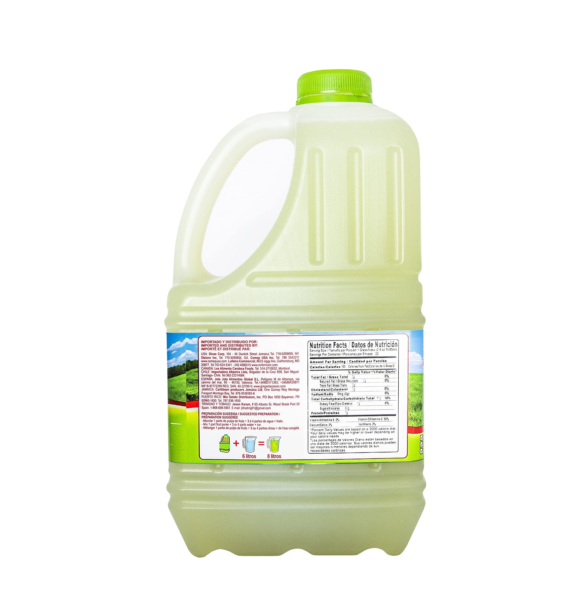 Canoa Fruit Pulp - Made With Real Fruit - 64 Fl Oz - Make Juices, Cocktails, Desserts, and More - Choose From Many Flavors - Papaya