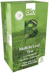 Bio Nutrition Mullein Leaf Tea, Herbal Supplement, 30 Tea Bags, 2.01 oz