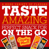 Country Meats, Meat Sticks, USDA Certified, 0 Trans Fat, Low Carb, High Protein, Keto Snack, Keto Friendly (10 Sticks, Sweet BBQ)