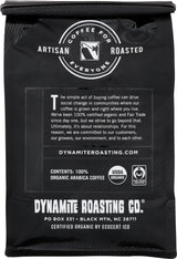 Dynamite Roasting, Coffee Mexico Organic, 12 Ounce