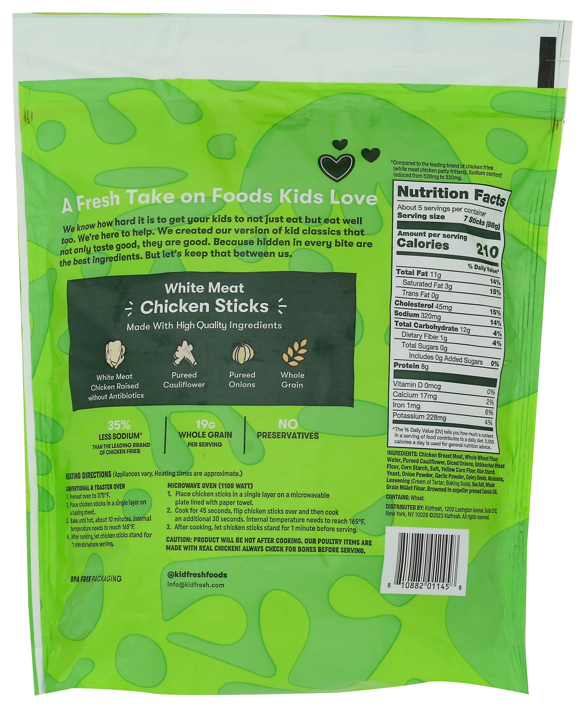 Kidfresh Fun-omenal Chicken Sticks, 16.4 OZ