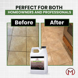 Modern Stone Technologies Easy Etch - Acid-Based Tile & Grout Cleaner Concentrate (Grout Haze/Mortar Smear Remover, Mineral Deposit & Rust Stain