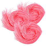 Sweetzo Pink Edible Easter Grass, Strawberry Flavored Cake and Cupcake Toppers, Basket Stuffers, Pack of 3