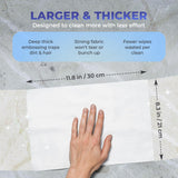 EASY TAP MOP Baking Soda Cleaning Wipes - Wet Floor Mopping Replacement Pad Refills Compatible with Swiffer Sweeper Mop - Larger & Thicker Disposable