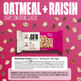 The GFB Oatmeal Raisin Protein Bars - Gluten Free, Plant Based, Non GMO, Sustainably Made - Ridiculously Tasty, Healthy, Vegan, Nutrition Snack