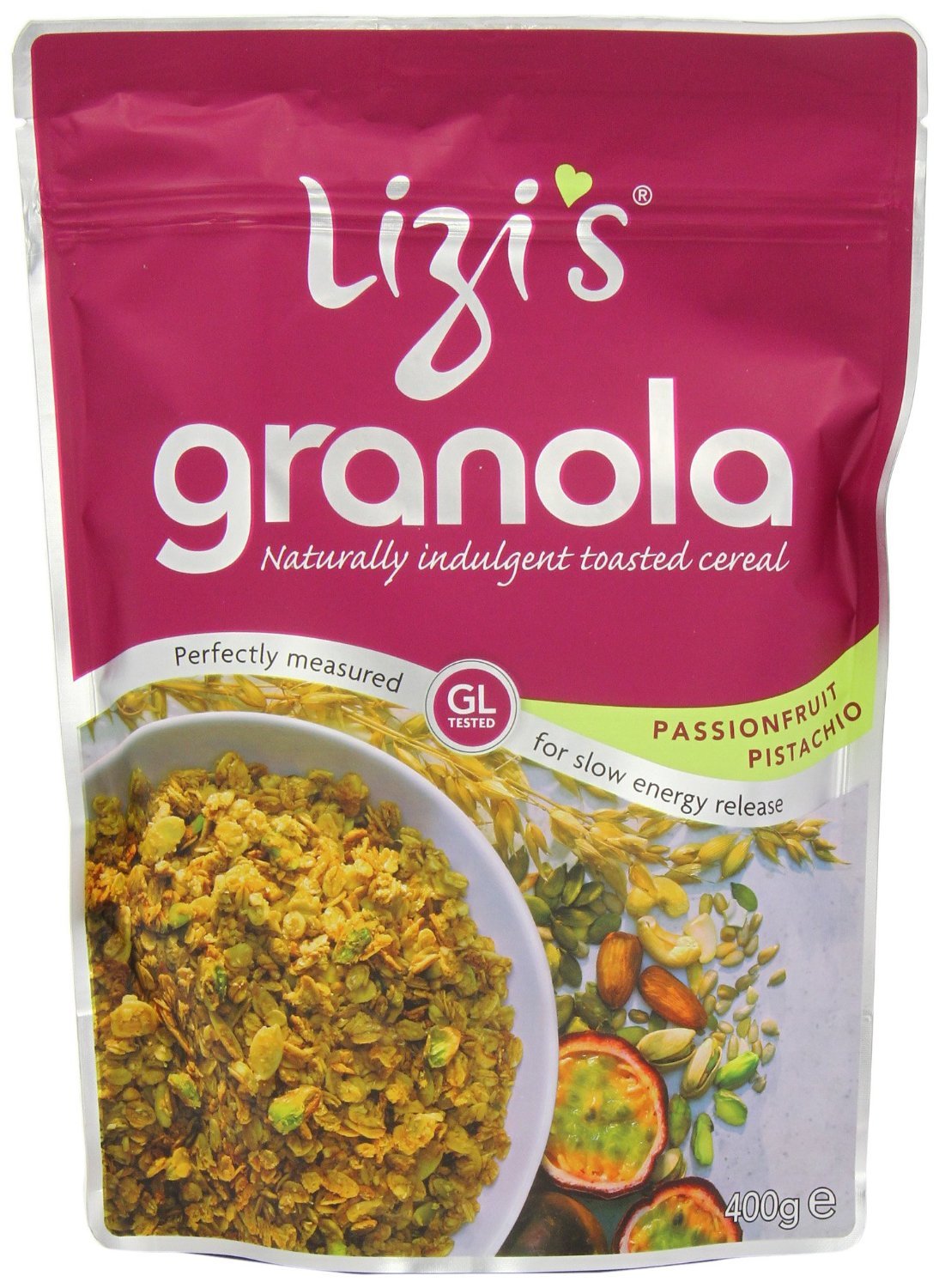 Lizi's Passionfruit Pistachio Granola (400g) - Pack of 2