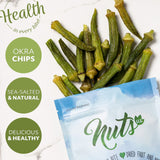 NUTS U.S. - Okra Chips | Sea-Salted | No Color Added and No Sugar Added | Natural | Delicious And Healthy, Bulk Chips!!! (Okra Chips, 2 LBS)