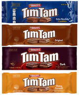 Tim Tam Sampler - Extra Chocolaty, Original, Dark, Chewy Caramel - Chocolate Cream Filling, Imported from Australia (4 Pack) Deliciousness Chocolate