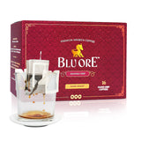 Blu Ore Premium Vietnamese Coffee - Single Serve Pour Over (16 Pack) - 100% Arabica Drip Bag Coffee, Eco-Friendly Filter, Travel Friendly, No