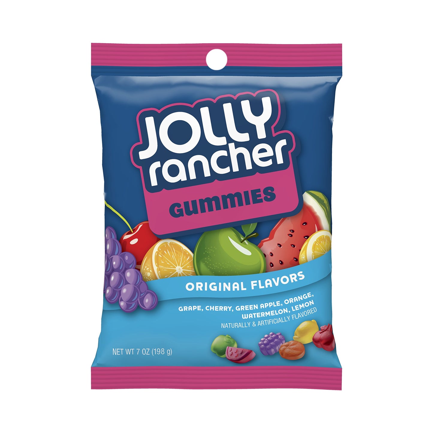 Jolly Rancher Gummies Candy, Assorted Flavors, 7 oz