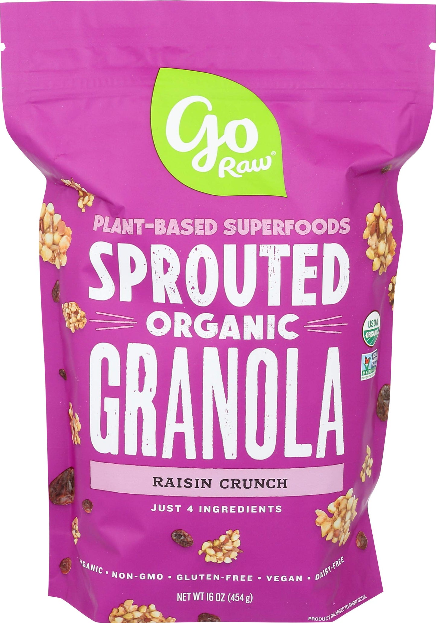 GO RAW GRANOLA RAISIN SPROUTED 16OZ