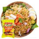 Instant 2 Minutes Chow Noodles - Mild CURRY Flavor with Seasonings (Pack of 5 x 85g) So Delicious Meal ... HALAL