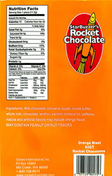 Rocket Chocolate Milk Chocolate Orange Blast Flavored Caffeinated Chocolate Truffles, 50 count, Mini