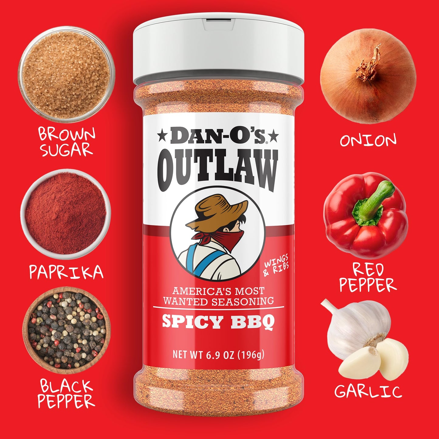 Dan-O's Outlaw Seasoning - Spicy BBQ