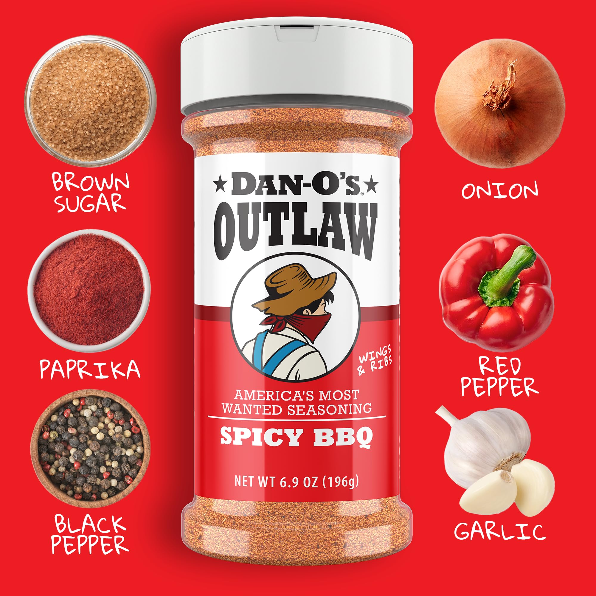 Dan-O's Outlaw Seasoning - Spicy BBQ