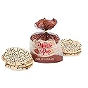 Kim's Magic Pop - Dark Chocolate Flavor Drizzled | 6 Bags | 12 Cakes per Bag | Low Carb, No Trans Fat, All Natural, Multigrain Korean Snack | Easy