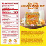 Martins Sandwich Potato Rolls - 3.5” Non GMO Hamburger Buns Perfect for Burgers & Chicken Patty - Golden, Soft & Sweet, Made of Nonfat Milk, High